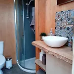 Campismo de Luxo Sunny Mount Shepherd's Hut Long Marton