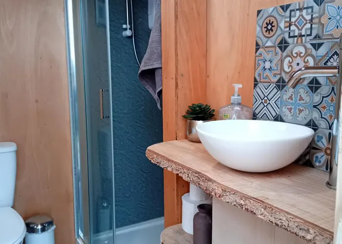 Luxusní stan Sunny Mount Shepherd's Hut Long Marton